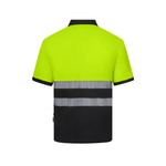 Polo reciclado bicolor manga larga con cinta segmentada Velilla 305533