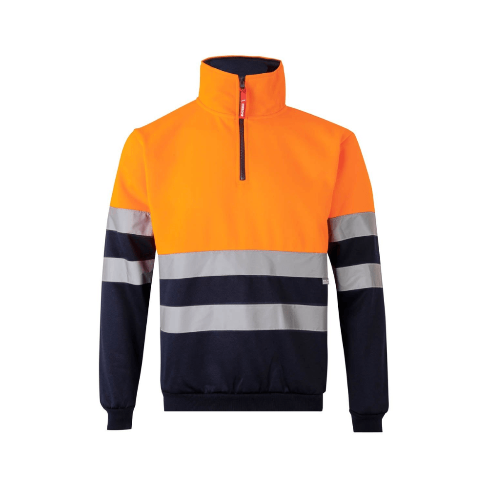 Sweatshirt bicolor com meio fecho refletor Velilla 305701