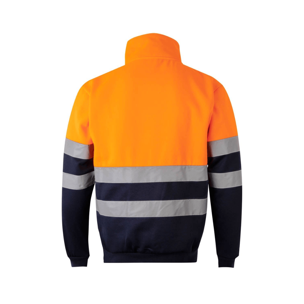 Sweatshirt bicolor com meio fecho refletor Velilla 305701