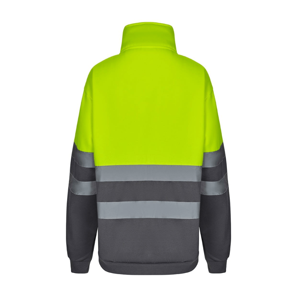 Sweatshirt bicolor com meio fecho refletor Velilla 305701