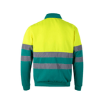 Sweatshirt bicolor com meio fecho refletor Velilla 305701