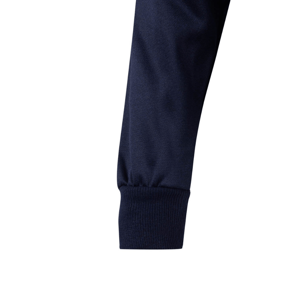 Sudadera bicolor con media cremallera y cintas segmentadas Velilla 305703