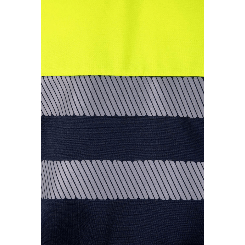 Sudadera bicolor con media cremallera y cintas segmentadas Velilla 305703