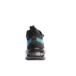 Calçado de trabalho desportivo 1P preto e azul com câmara de ar – COMBIO SAFETOP 243