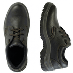 Sapato em pele de bovino preto com atacadores S1P – DUMIO SAFETOP 222