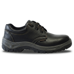 Sapato em pele de bovino preto com atacadores S1P – DUMIO SAFETOP 222