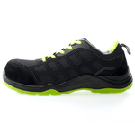 Calçado desportivo S1P preto-verde sem metais MARIO SAFETOP 246
