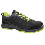 Calçado desportivo S1P preto-verde sem metais MARIO SAFETOP 246