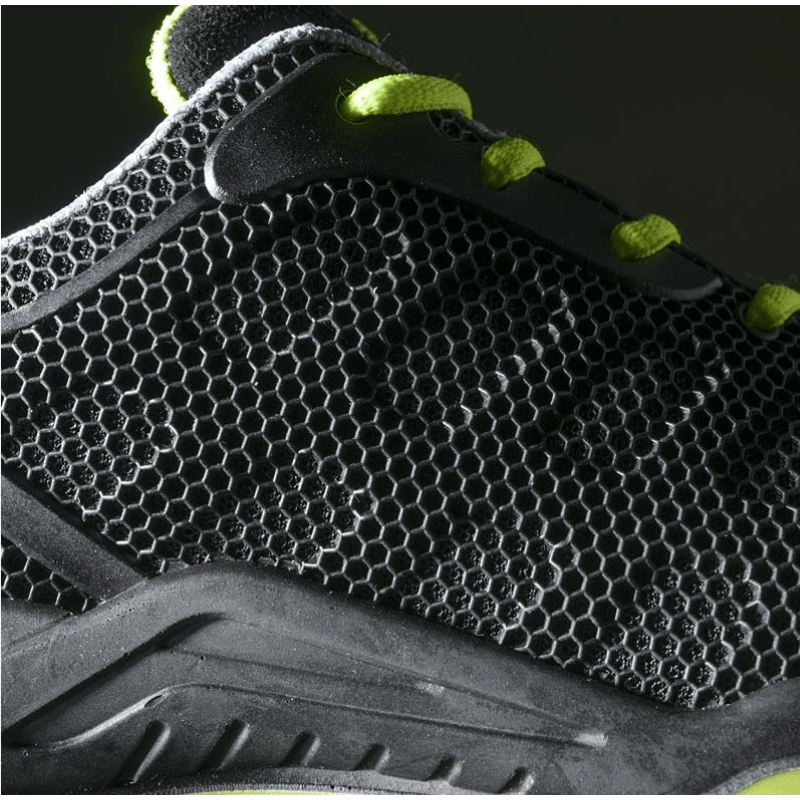 Calçado desportivo S1P preto-verde sem metais MARIO SAFETOP 246